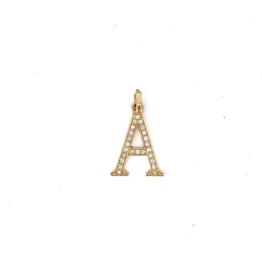 10kt Yellow Gold Diamond Initial 'B' 0.38ctw