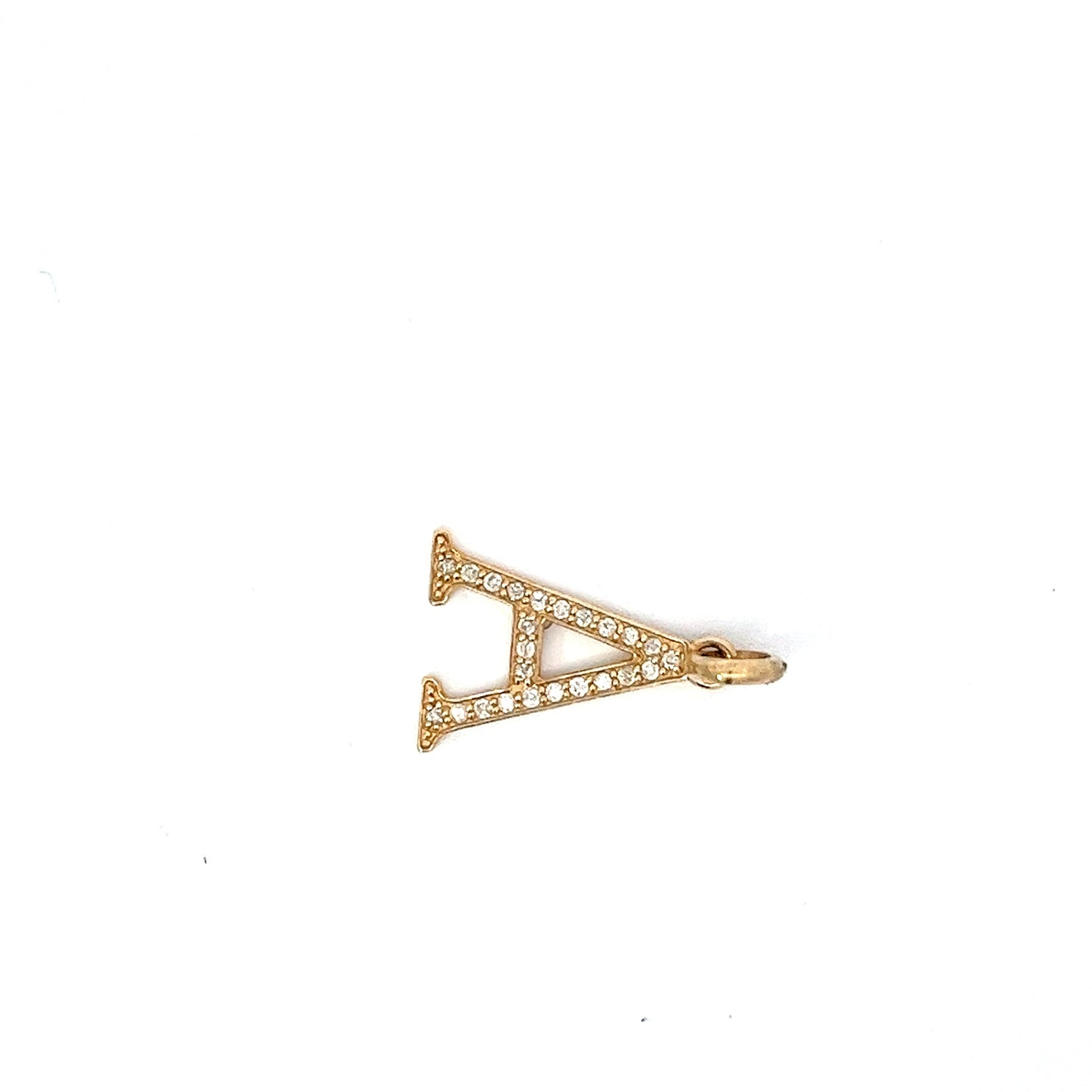 10kt Yellow Gold Diamond Initial 'B' 0.38ctw