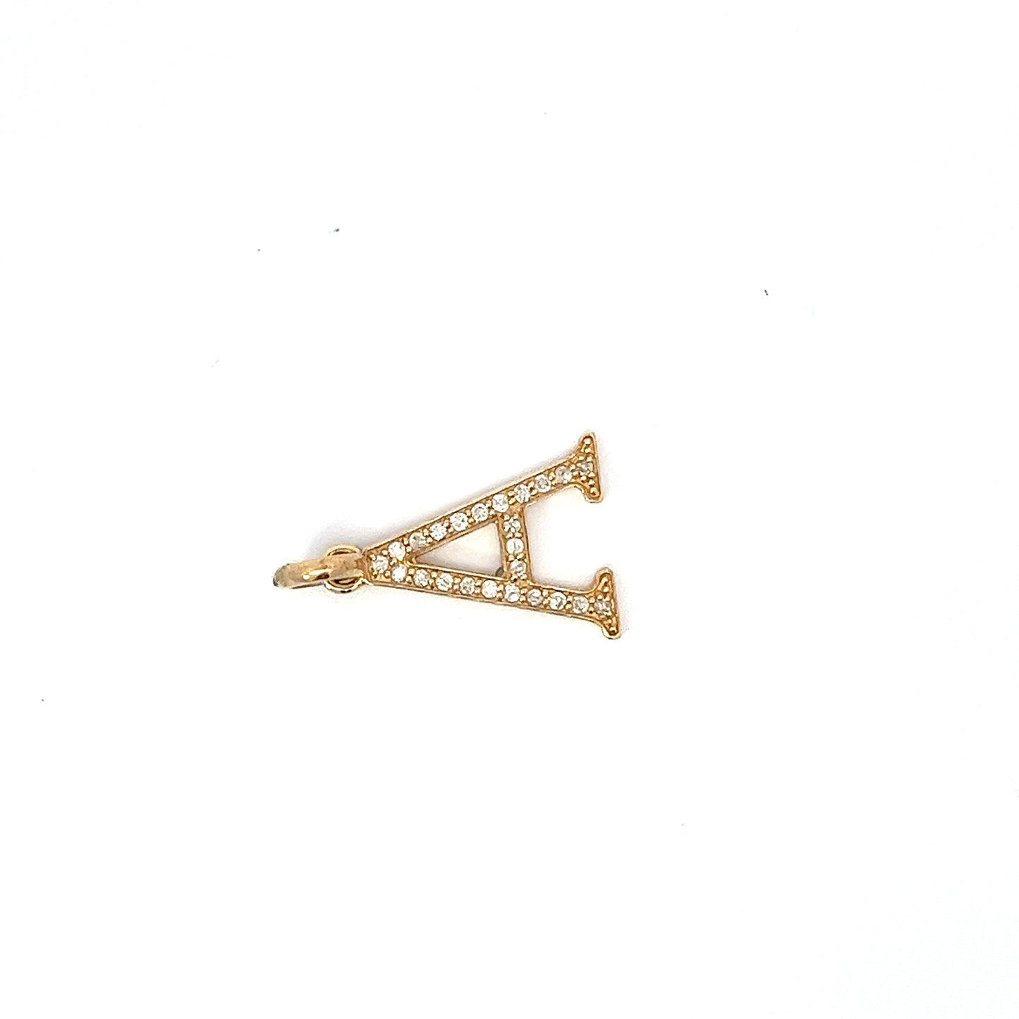 10kt Yellow Gold Diamond Initial 'B' 0.38ctw