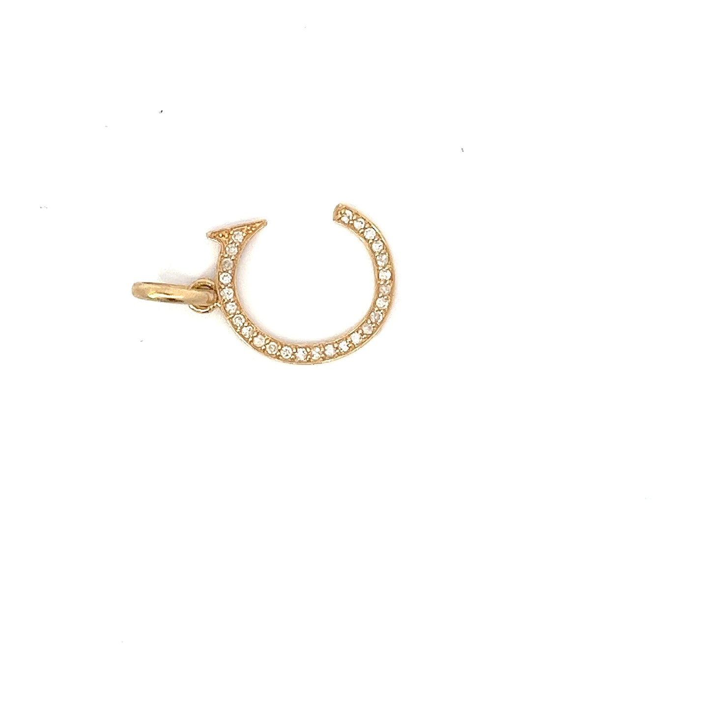 10kt Yellow Gold Diamond Initial 'C' 0.38ctw