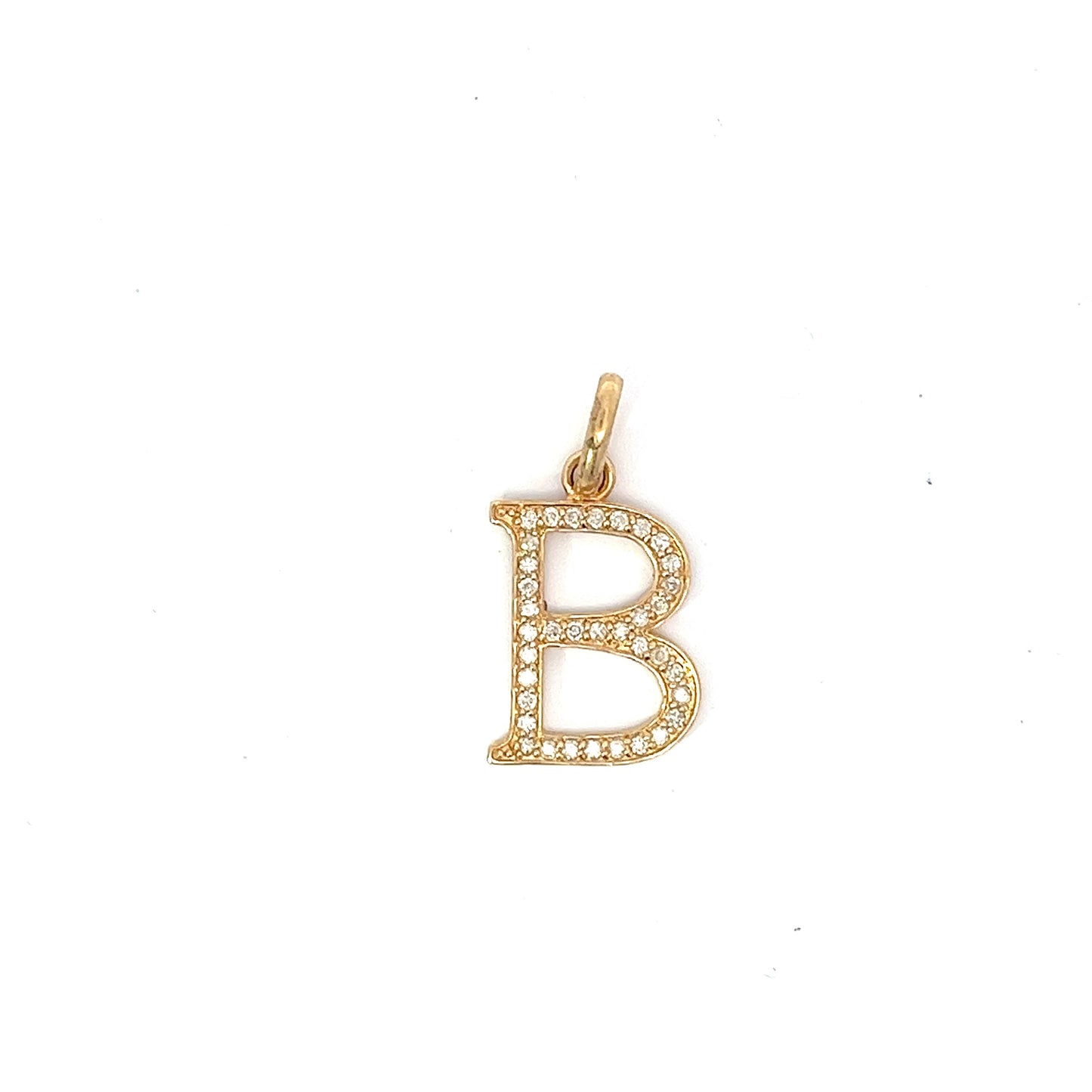 10kt Yellow Gold Diamond Initial 'A' 0.38ctw