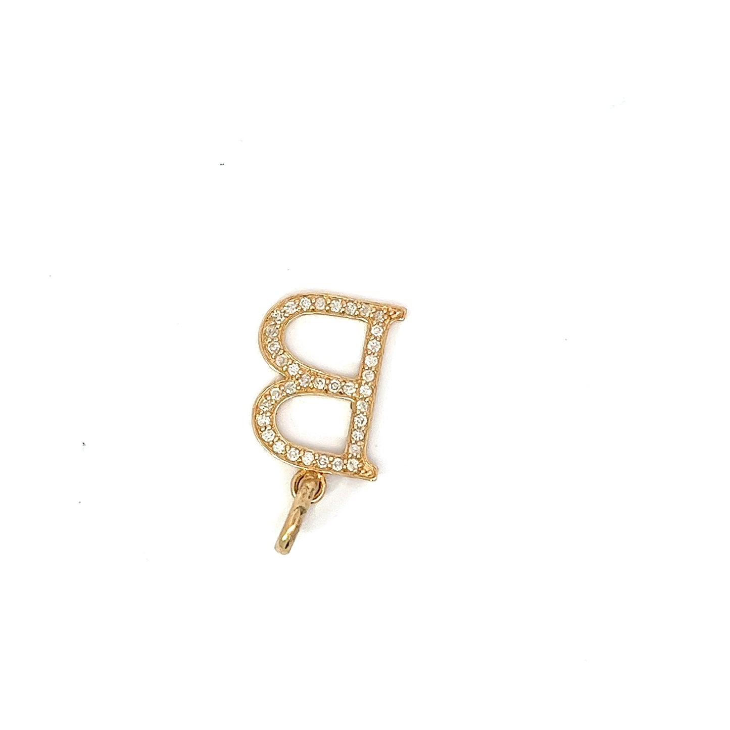 10kt Yellow Gold Diamond Initial 'A' 0.38ctw