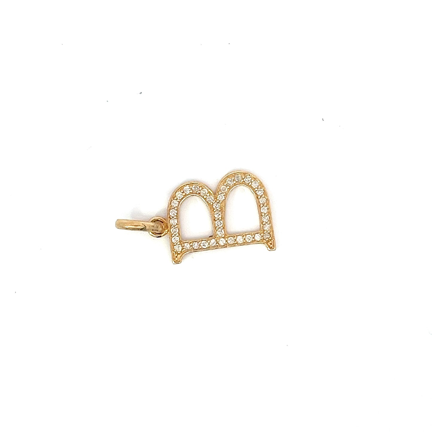 10kt Yellow Gold Diamond Initial 'A' 0.38ctw