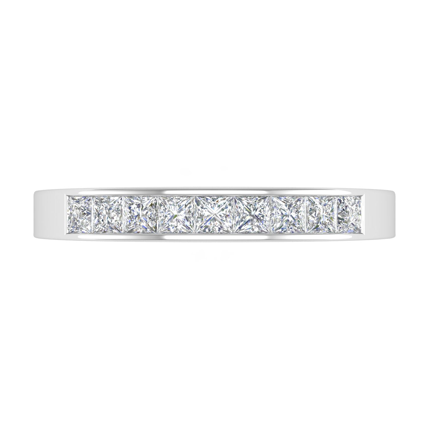 14 k Princess Band Rings 0.50 CT