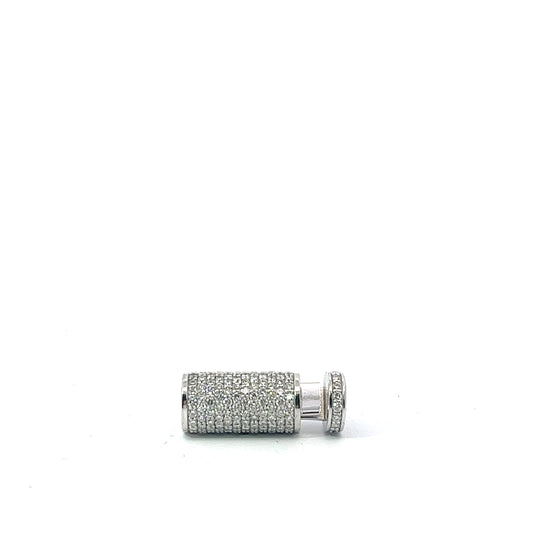 10K Barrel Lock Diamonds 1.79ctw 8mm