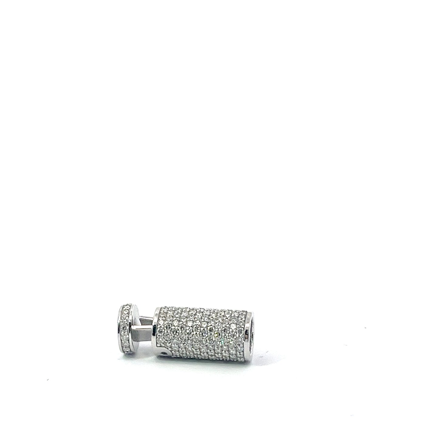 10K Barrel Lock Diamonds 1.79ctw 8mm