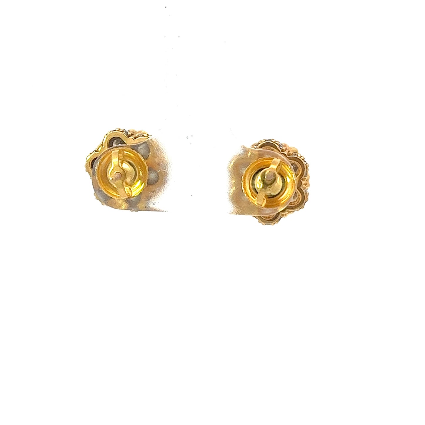 10kt Yellow Gold Super Flower Diamond Earring 2.28ctw