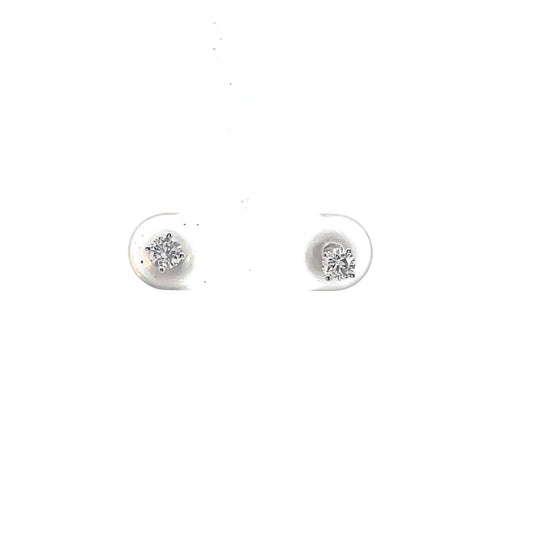 14kt White Gold Diamond Studs 0.25ctw