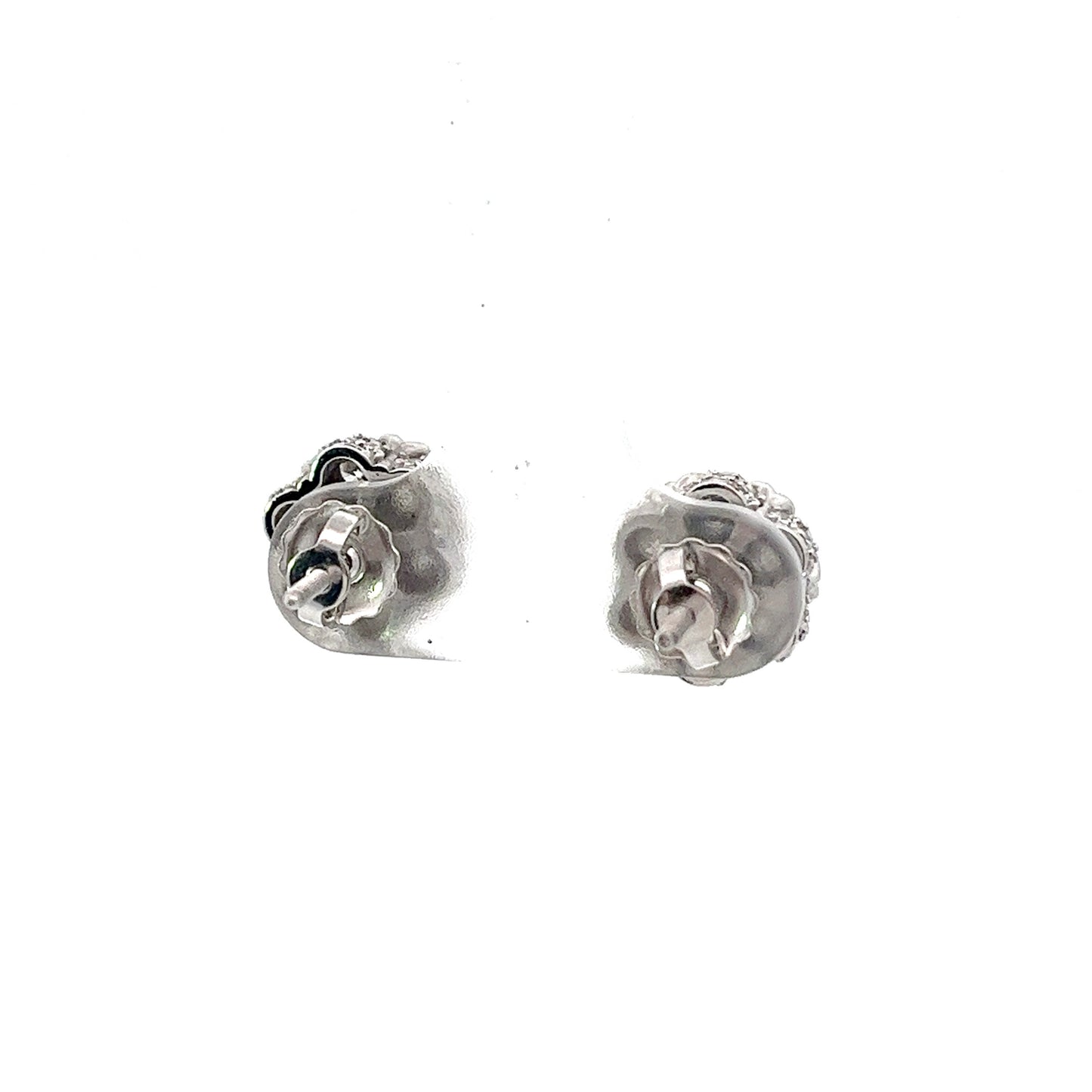 10kt White Gold Super flower Diamond Earring 1.99ctw