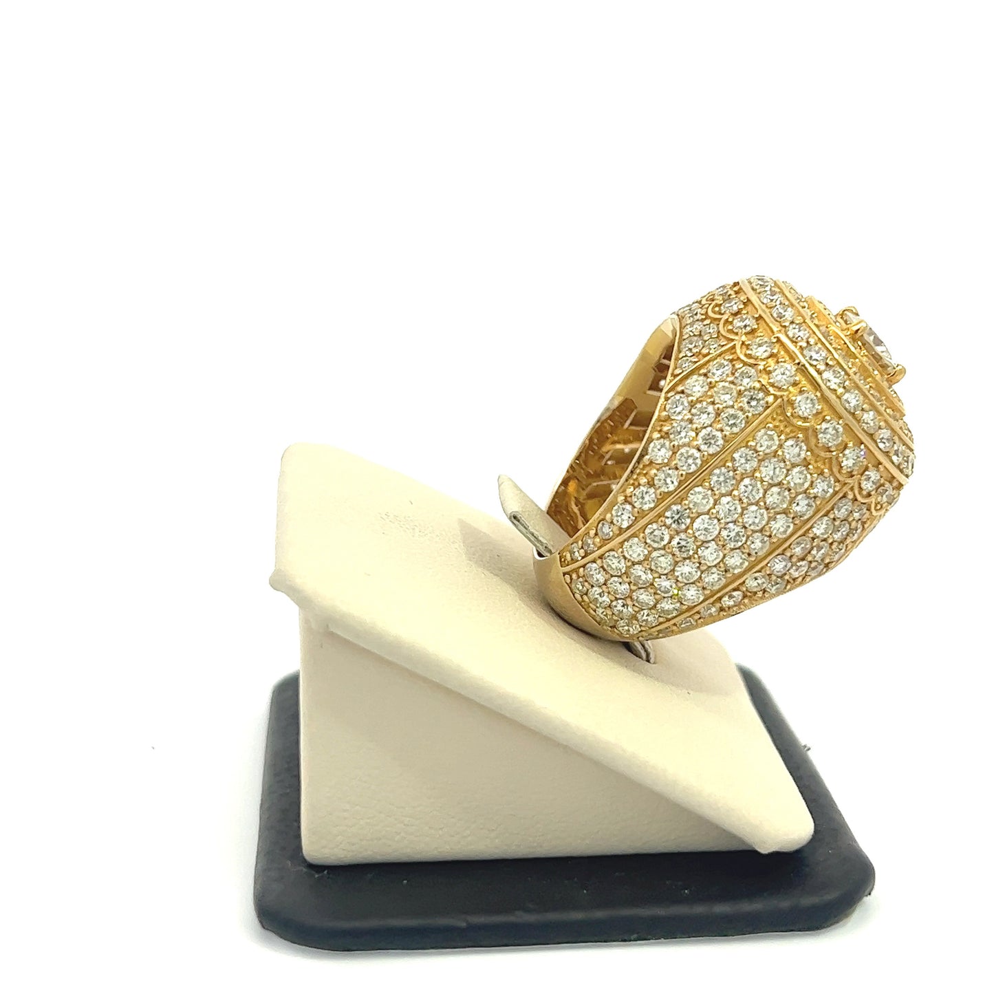 10kt Yellow Gold Lollipop Diamond Ring 7.43ctw