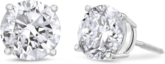 14 k 0.83 CT Lab Diamonds Round cut Studs