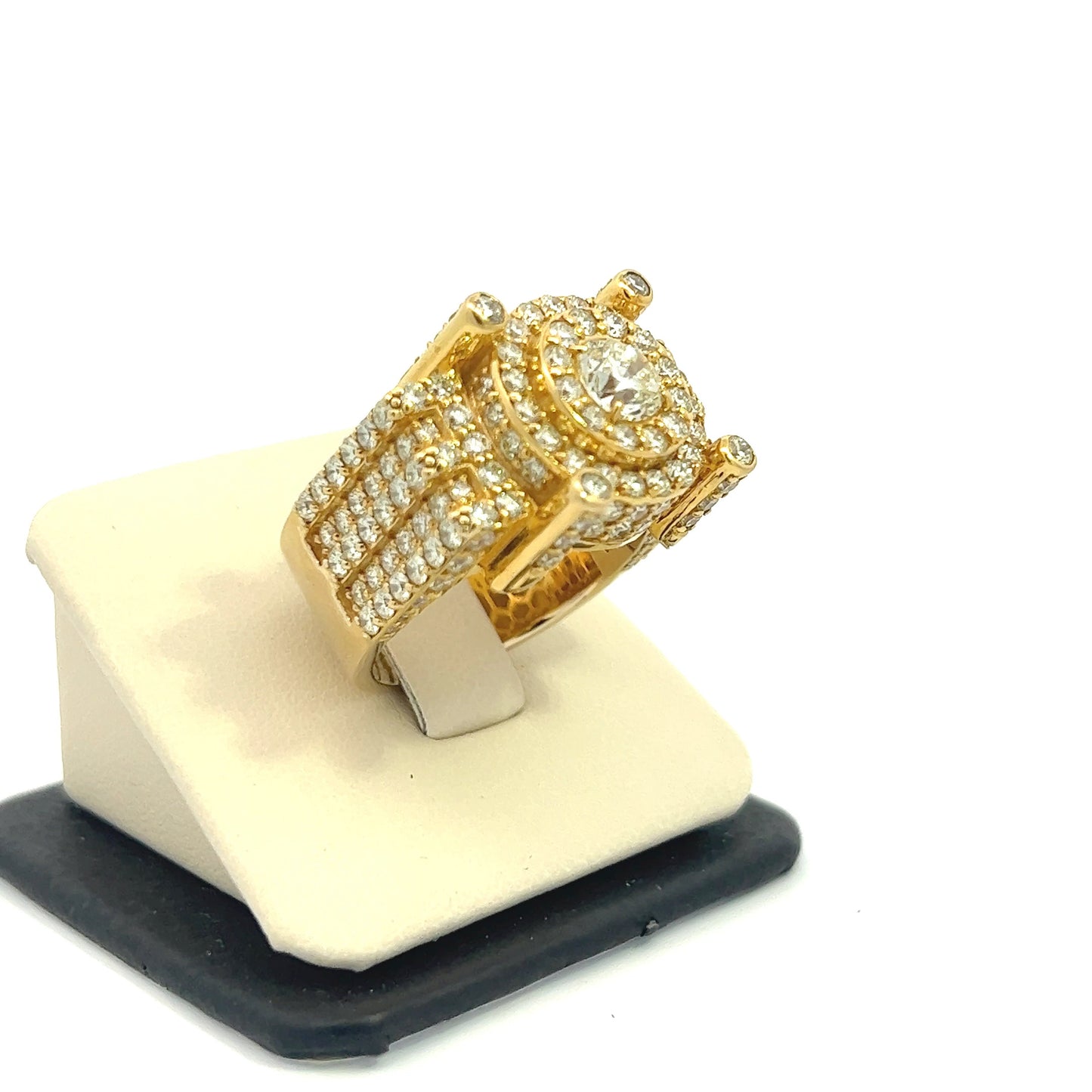 10kt Yellow Gold Lollipop Diamond Ring 6.15ctw