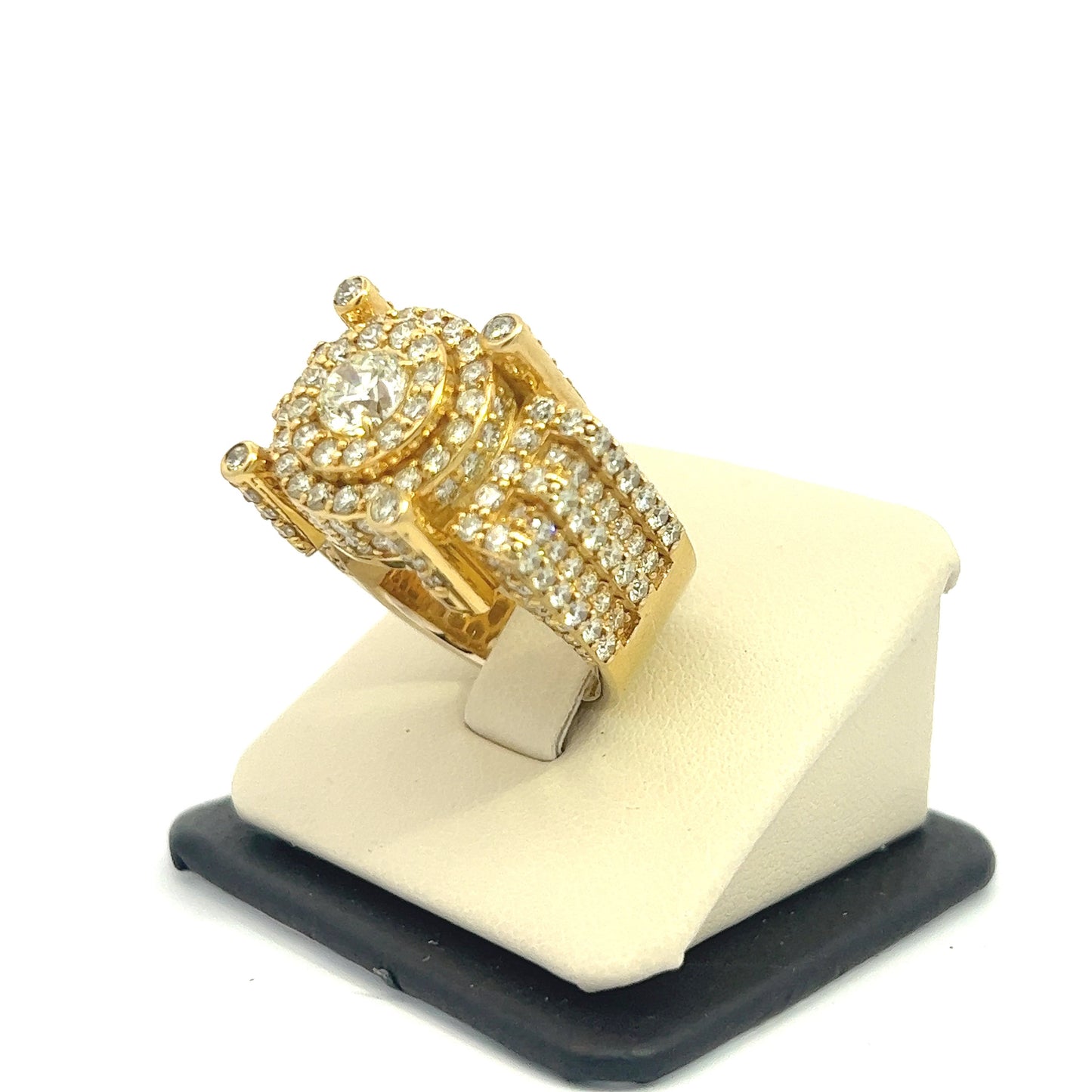 10kt Yellow Gold Lollipop Diamond Ring 6.15ctw