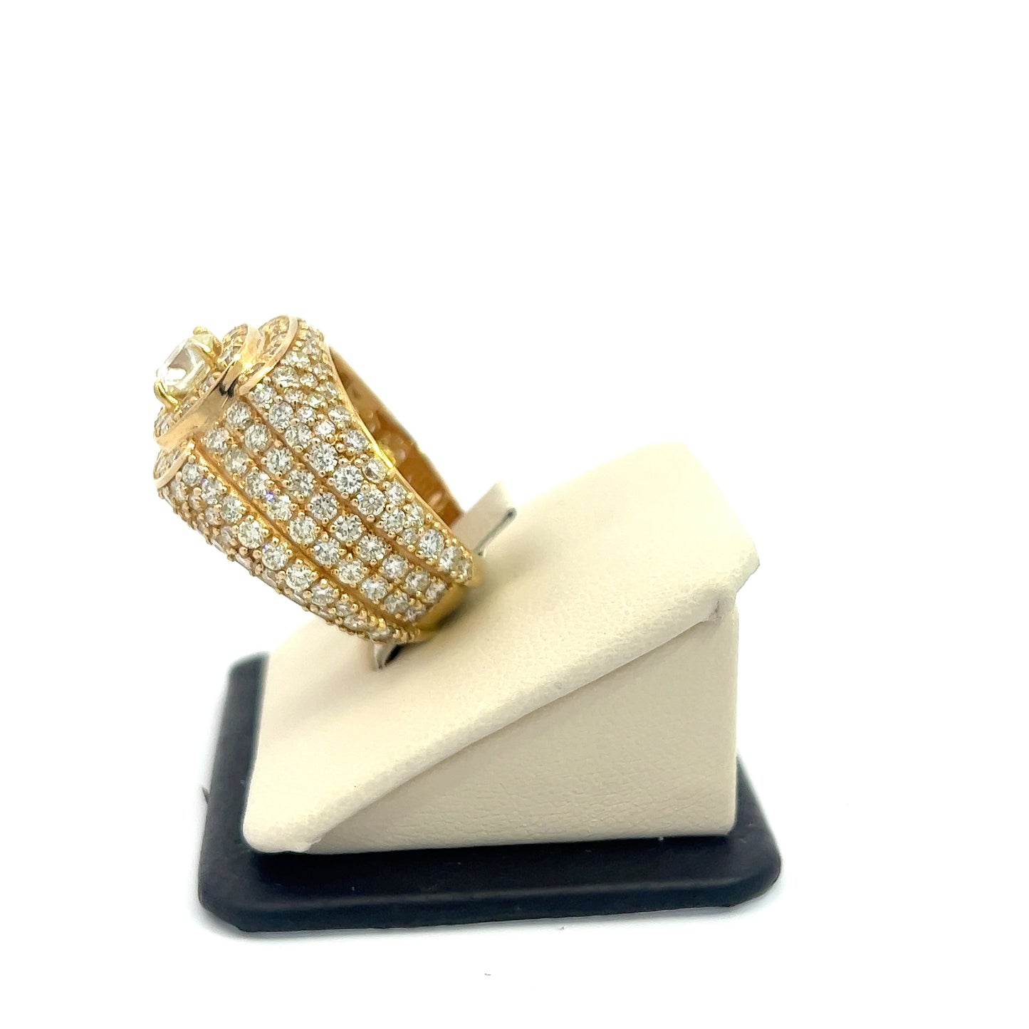 10kt Yellow Gold Lollipop Diamond Ring 6.8ctw