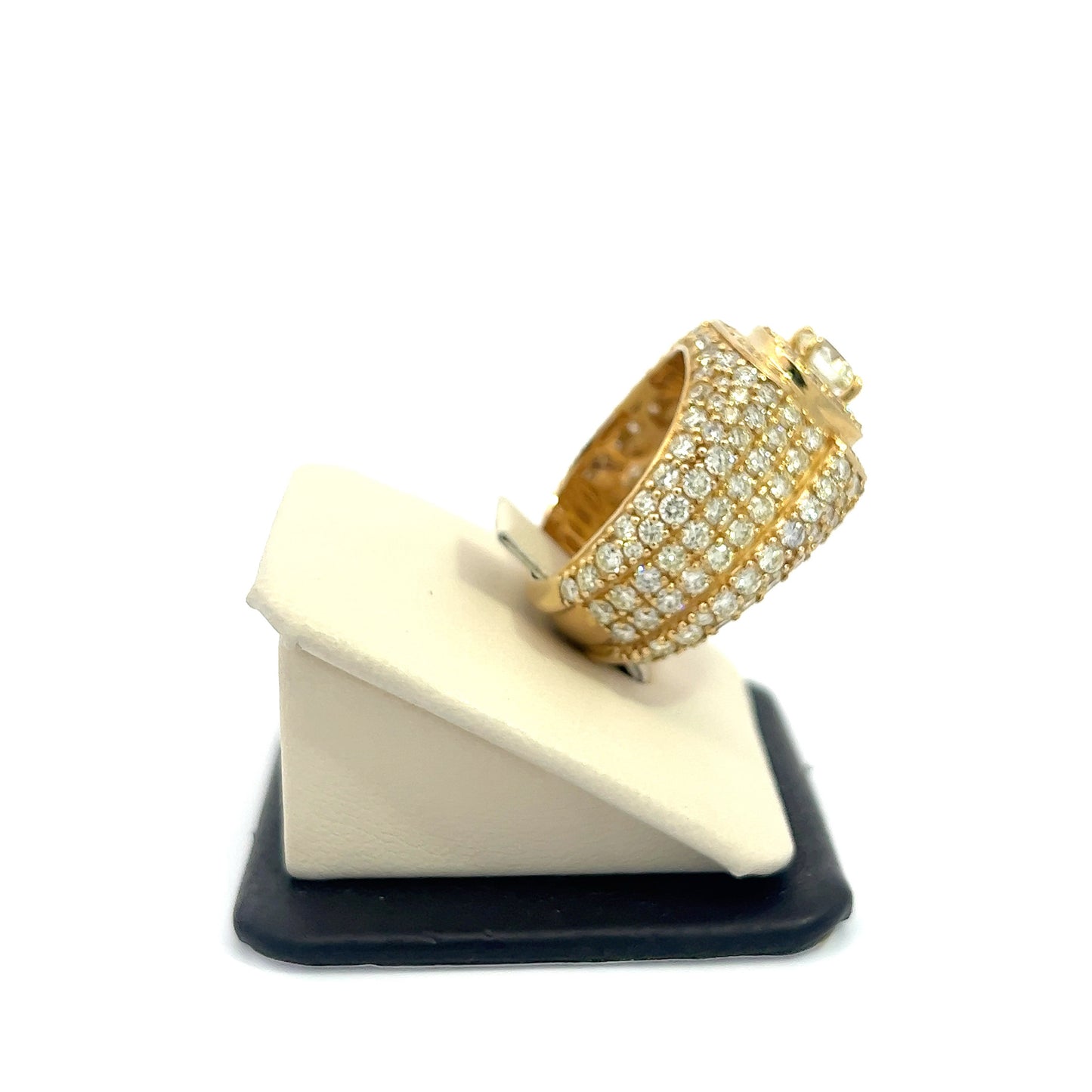 10kt Yellow Gold Lollipop Diamond Ring 6.8ctw