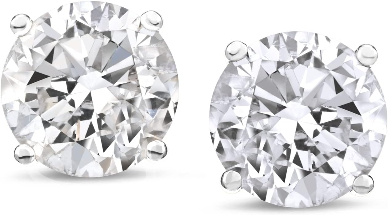 14 k 0.83 CT Lab Diamonds Round cut Studs